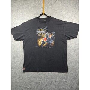 Vintage Harley Davidson 3D Emblem 1991 Heritage Softail Single Stitch 3XL T-Shir